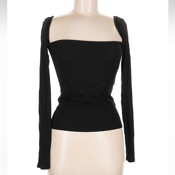 Joah Brown Square Neck Long Sleeve Top - Picture 4 of 6